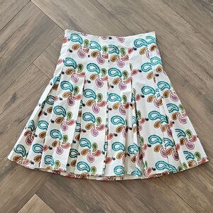 Colorful Gene Meyer Paisley Women's Skirt, Size 8
